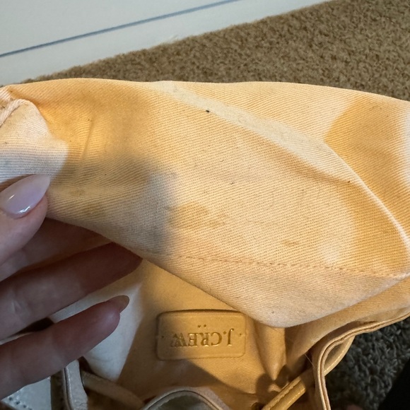 J. Crew Pink Leather Bucket Bag Tassel Enclosure crossbody - Picture 9 of 10